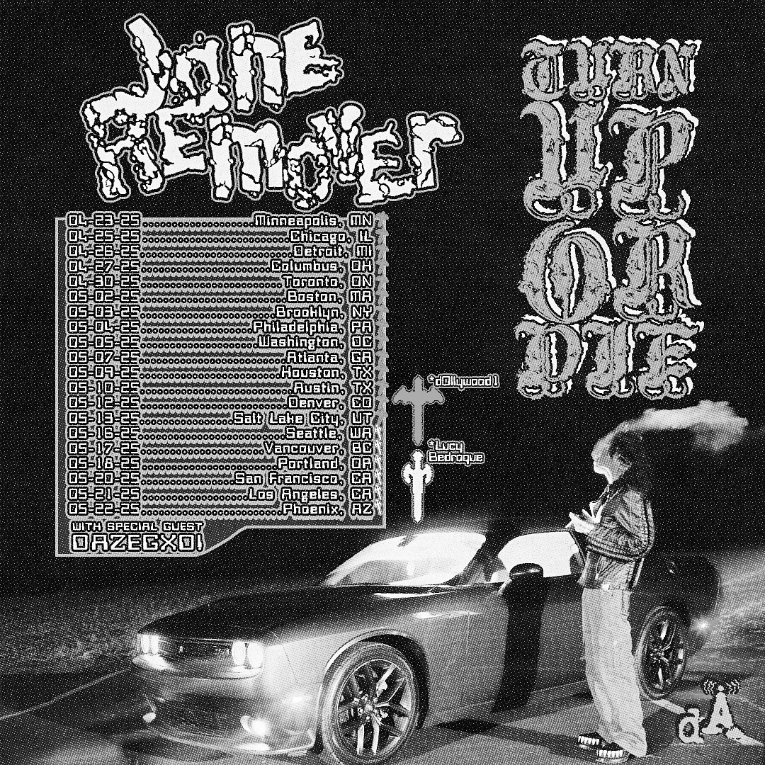 Jane Remover Turn Up Or Die Tour Poster 2025